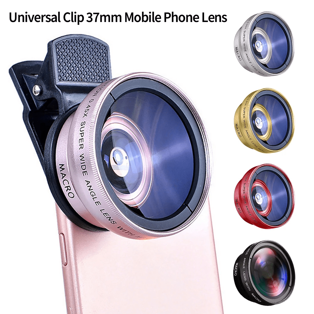 2 IN 1 Lens Universal Clip 37mm Mobile Phone Lens - AllYearGoods
