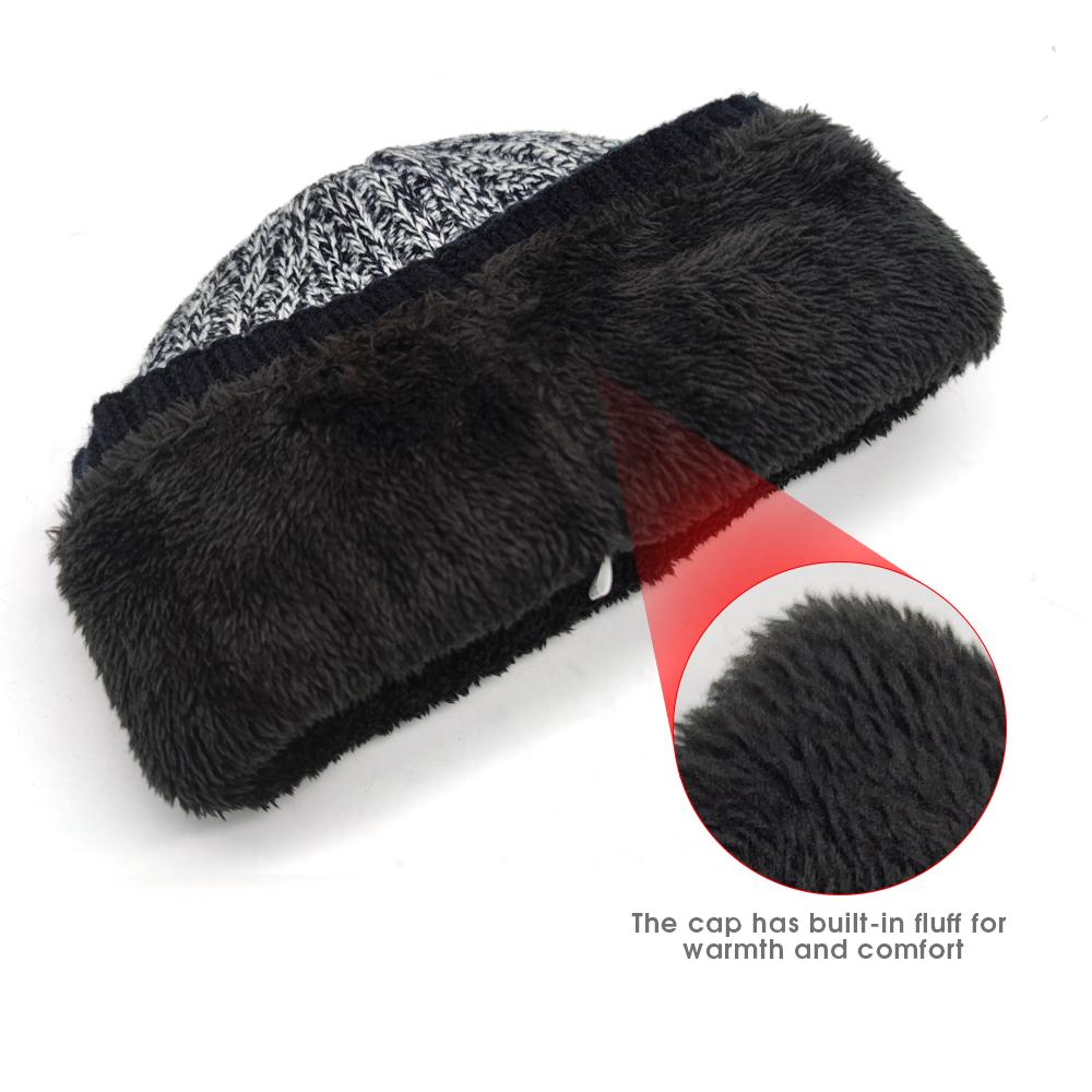 3Pcs Winter Scarf Hat Gloves Kit Beanie Hat & Long Scarf & Gloves Gift - AllYearGoods