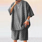 Men Leisure Oversized Two-piece shorts Set