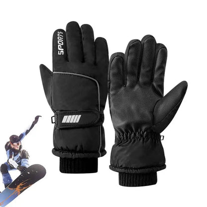 Men Winter Waterproof Cycling Gloves Outdoor Sports Running Motorcycle