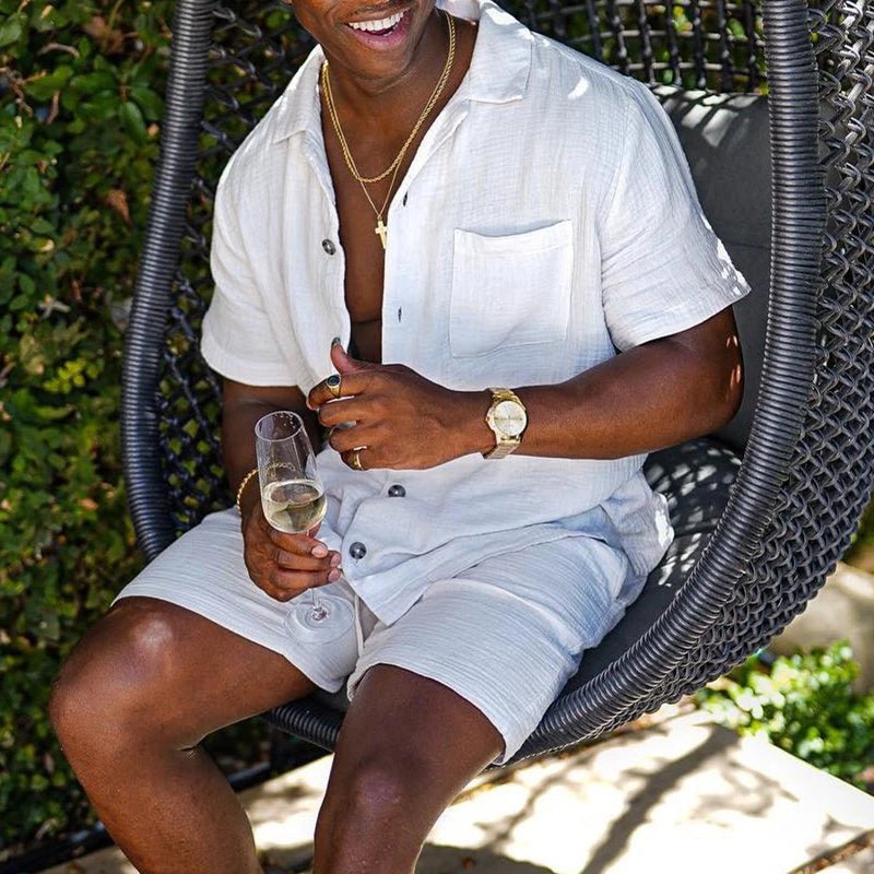 Comfortable cool men beach shorts set - AllYearGoods