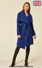 Wool Blend Large Lapel Duster Coat