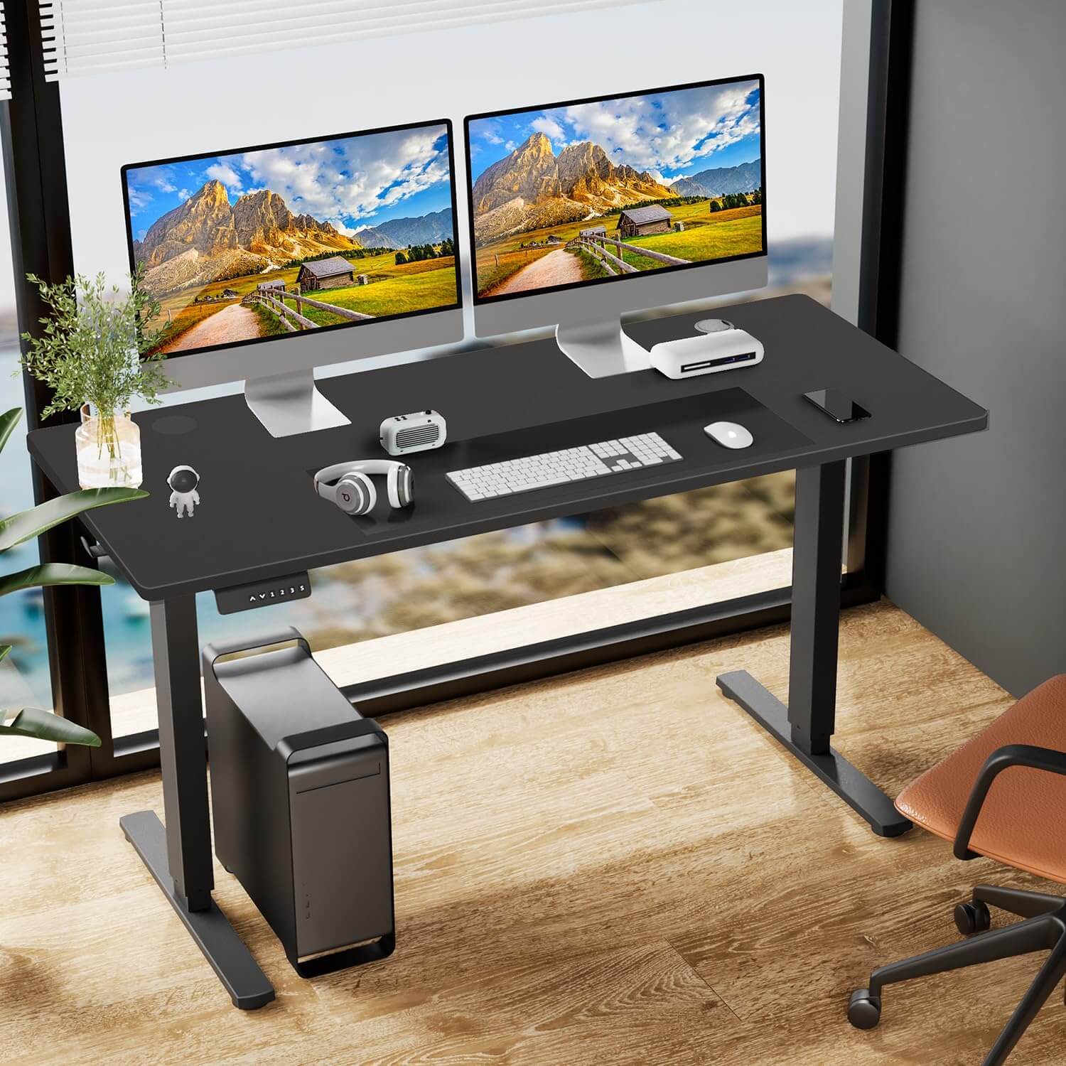 Electric Height Adjustable Standing Desk,Sit to Stand Ergonomic - AllYearGoods