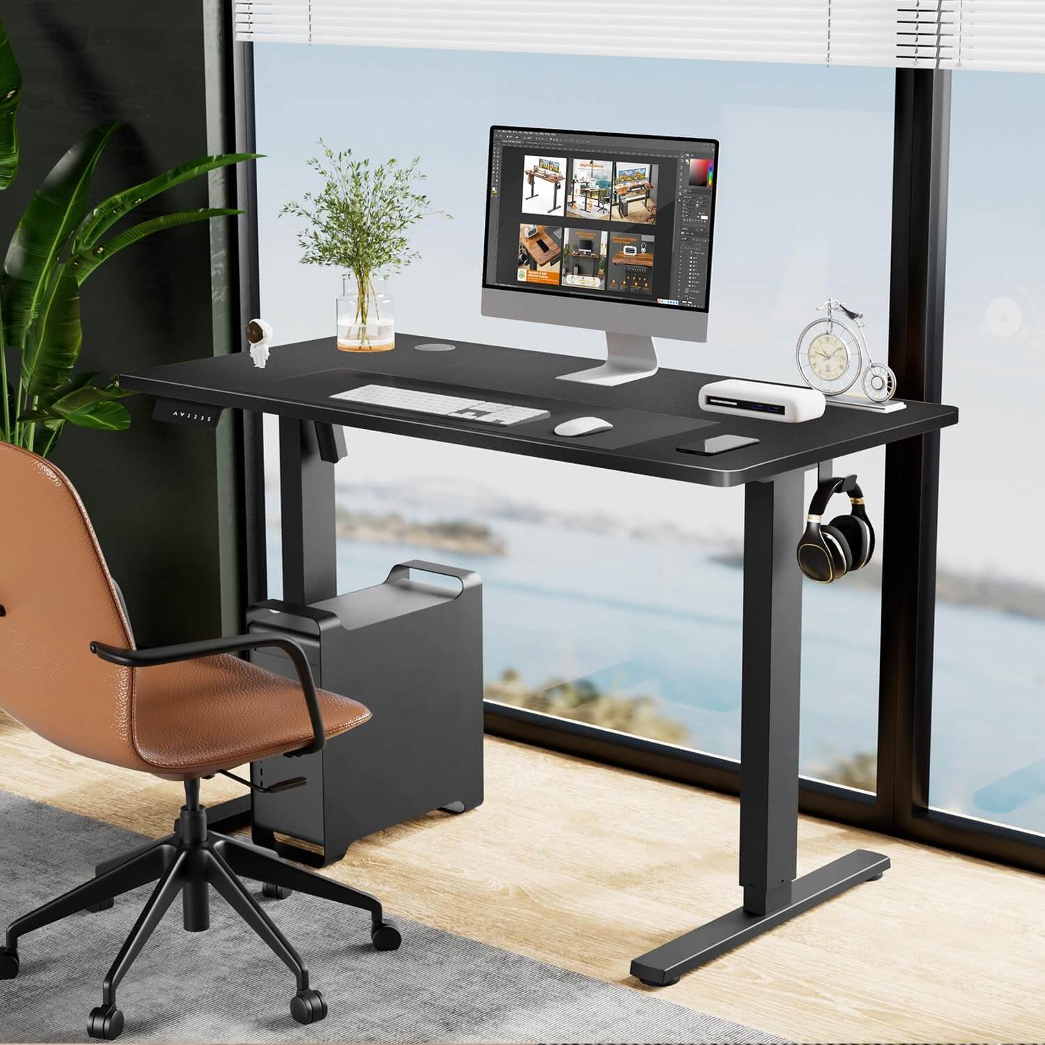 Electric Height Adjustable Standing Desk,Sit to Stand Ergonomic - AllYearGoods