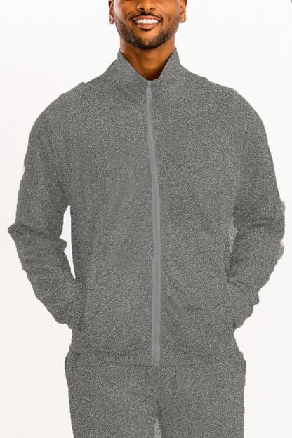 Essential Basic Plain Solid Track Jacket J201 - AllYearGoods