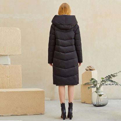 Hooded parkas coat women New warm cotton long winter coat jacket - AllYearGoods