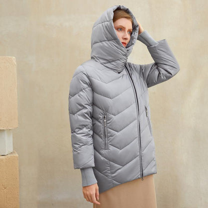 Hooded women winter coat Cotton warm parkas coat female Elegant causal - AllYearGoods