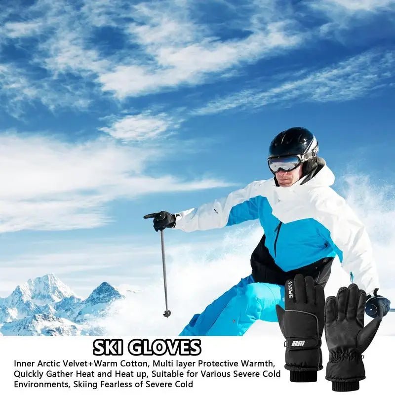 Men Winter Waterproof Cycling Gloves Outdoor Sports Running Motorcycle - AllYearGoods