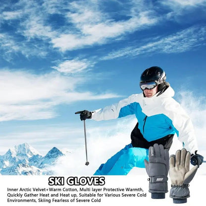 Men Winter Waterproof Cycling Gloves Outdoor Sports Running Motorcycle - AllYearGoods