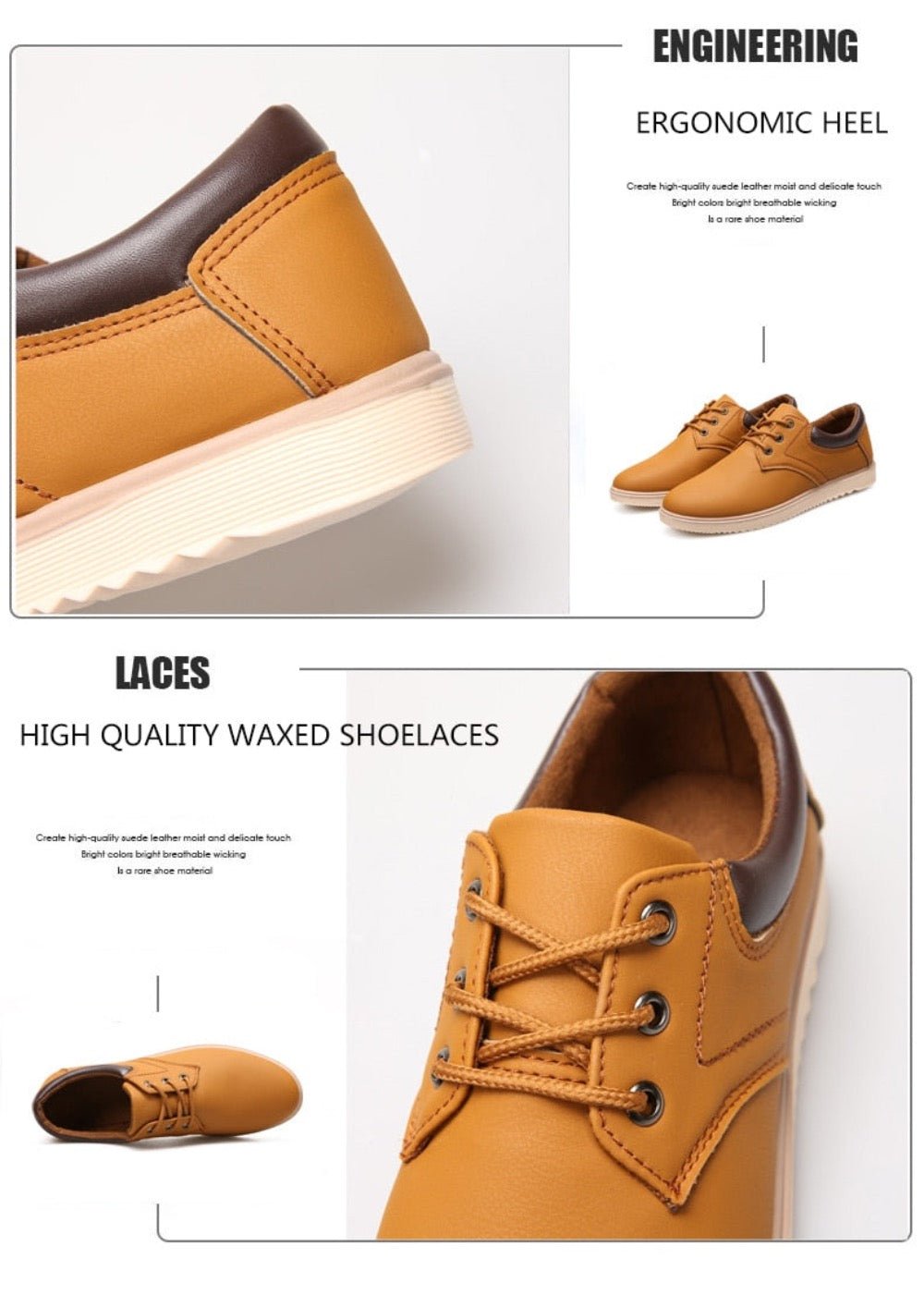Mens Casual Flat Oxford Sneakers - AllYearGoods