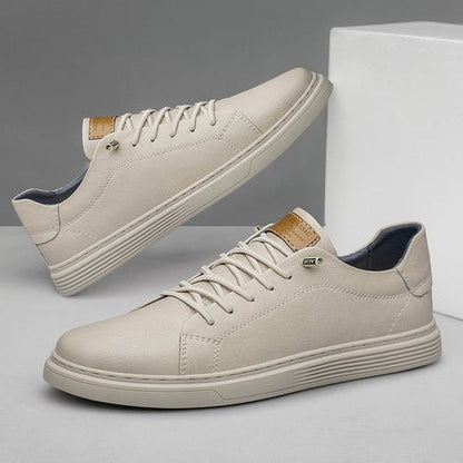 Mens Lace Up Oxford Leather Shoes - AllYearGoods
