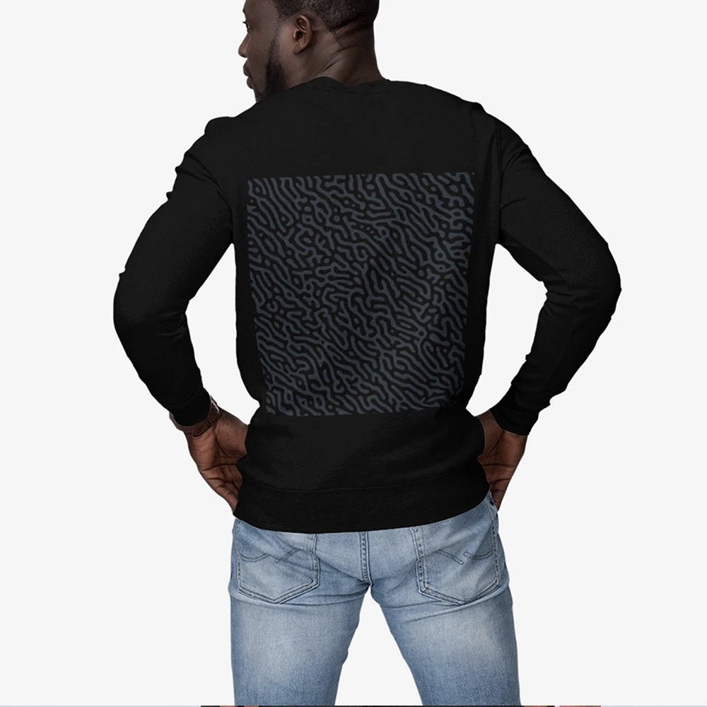Mens ND Sweatshirt with Swirl Back Design - AllYearGoods