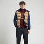 Mens Two Tone Puffer Jacket with Removable Hood - AllYearGoods