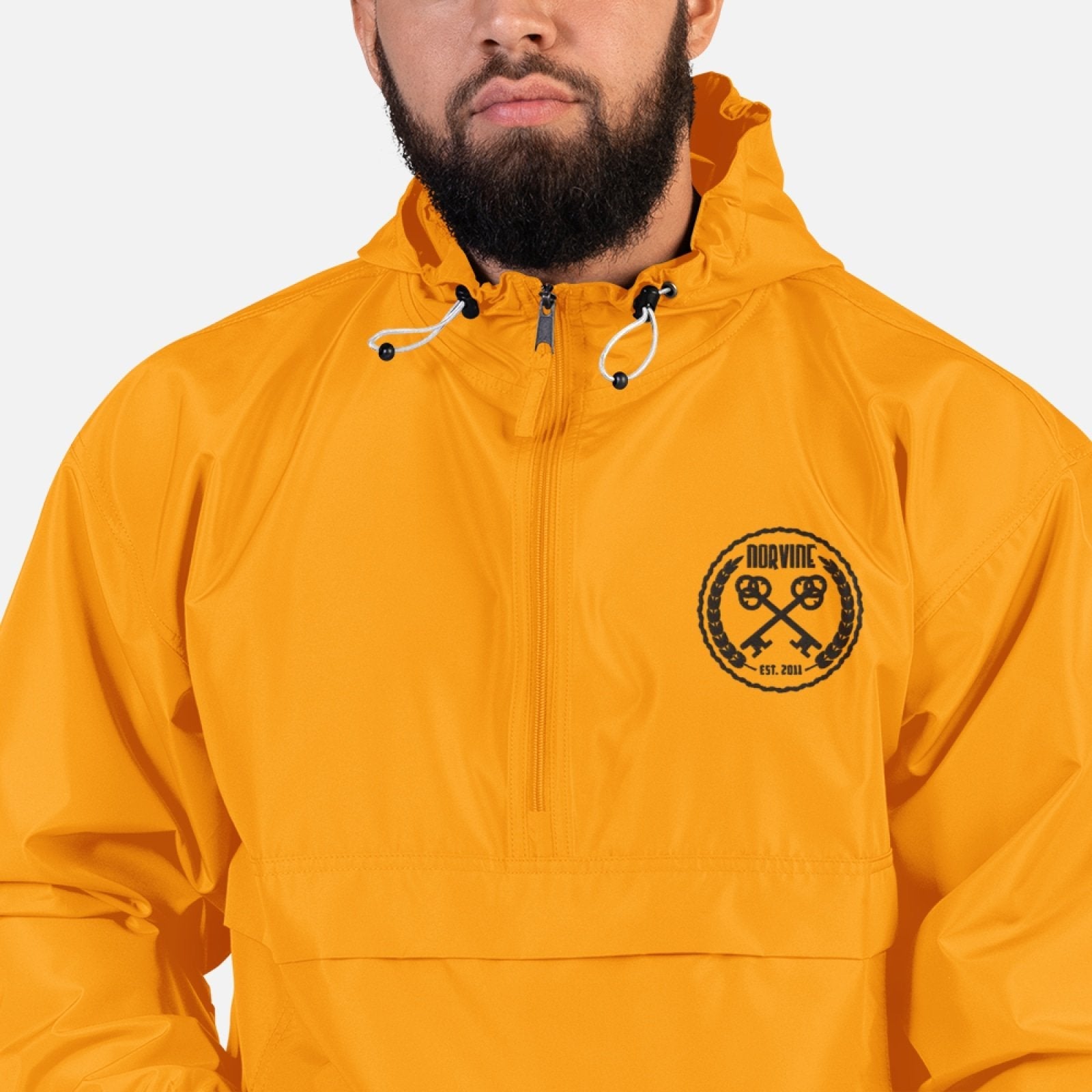 Norvine X Champion Packable Jacket - Gold - AllYearGoods