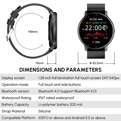 P67 Waterproof Smart Bluetooth Watch Camera Remote Control Suitable - AllYearGoods