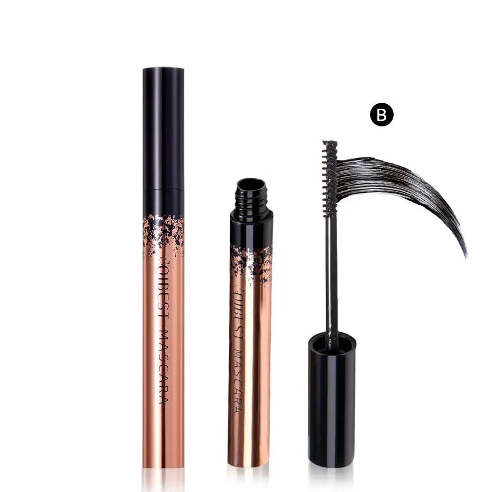 QIBEST Black Mascara Eyelashes Mascara 4D Silky Eyelashes Lengthening - AllYearGoods