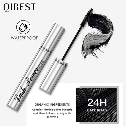 QIBEST Black Mascara Eyelashes Mascara 4D Silky Eyelashes Lengthening - AllYearGoods