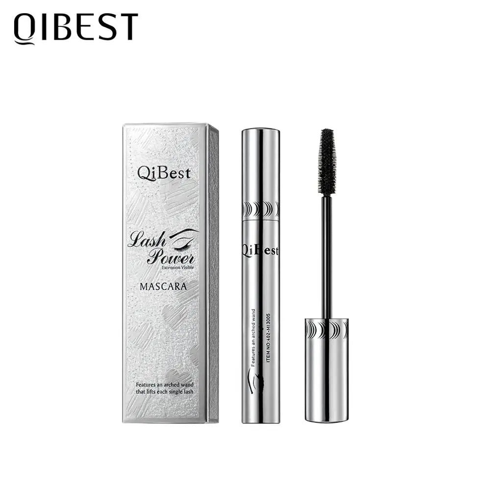 QIBEST Black Mascara Eyelashes Mascara 4D Silky Eyelashes Lengthening - AllYearGoods