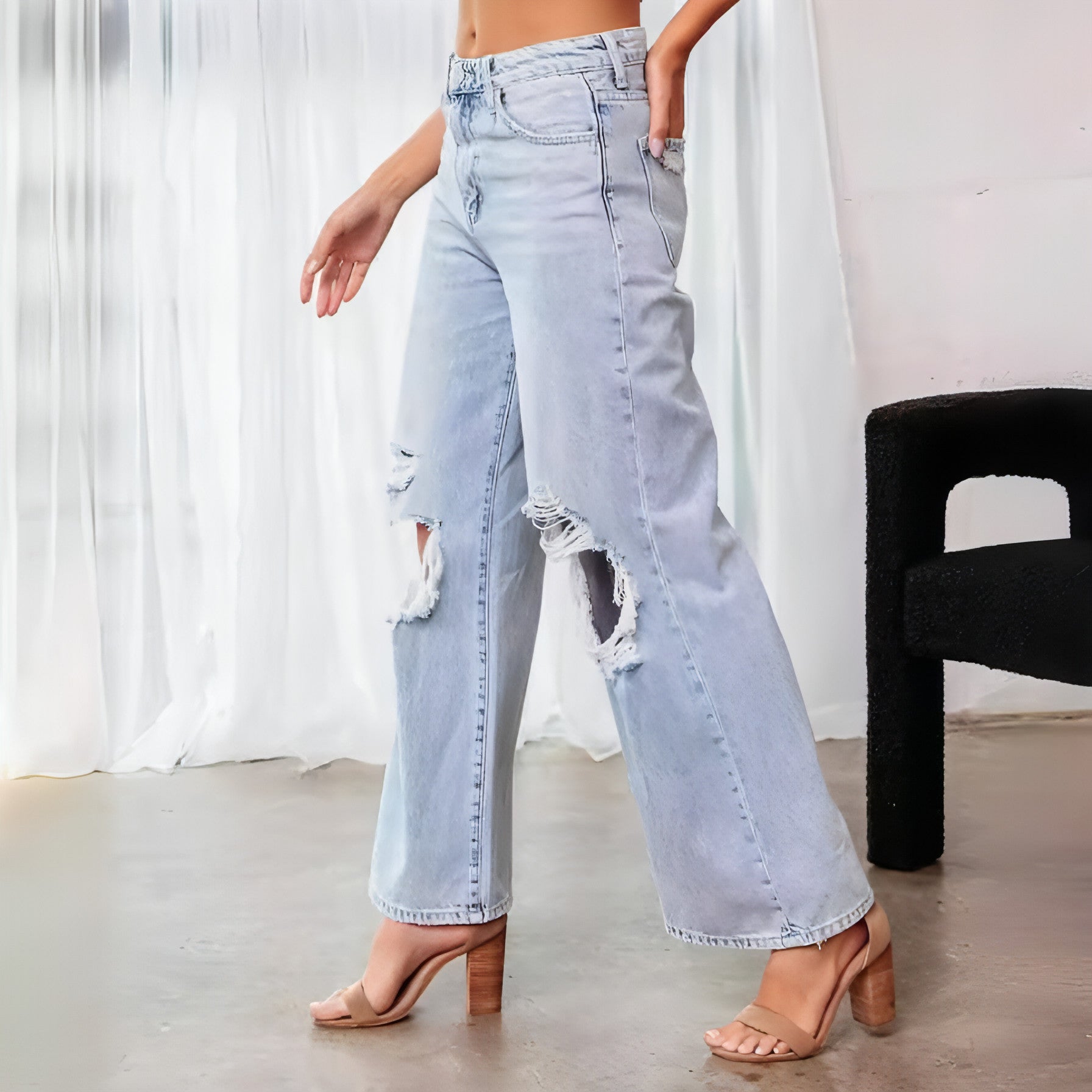 Ripped Slimming Jeans For Women - AllYearGoods