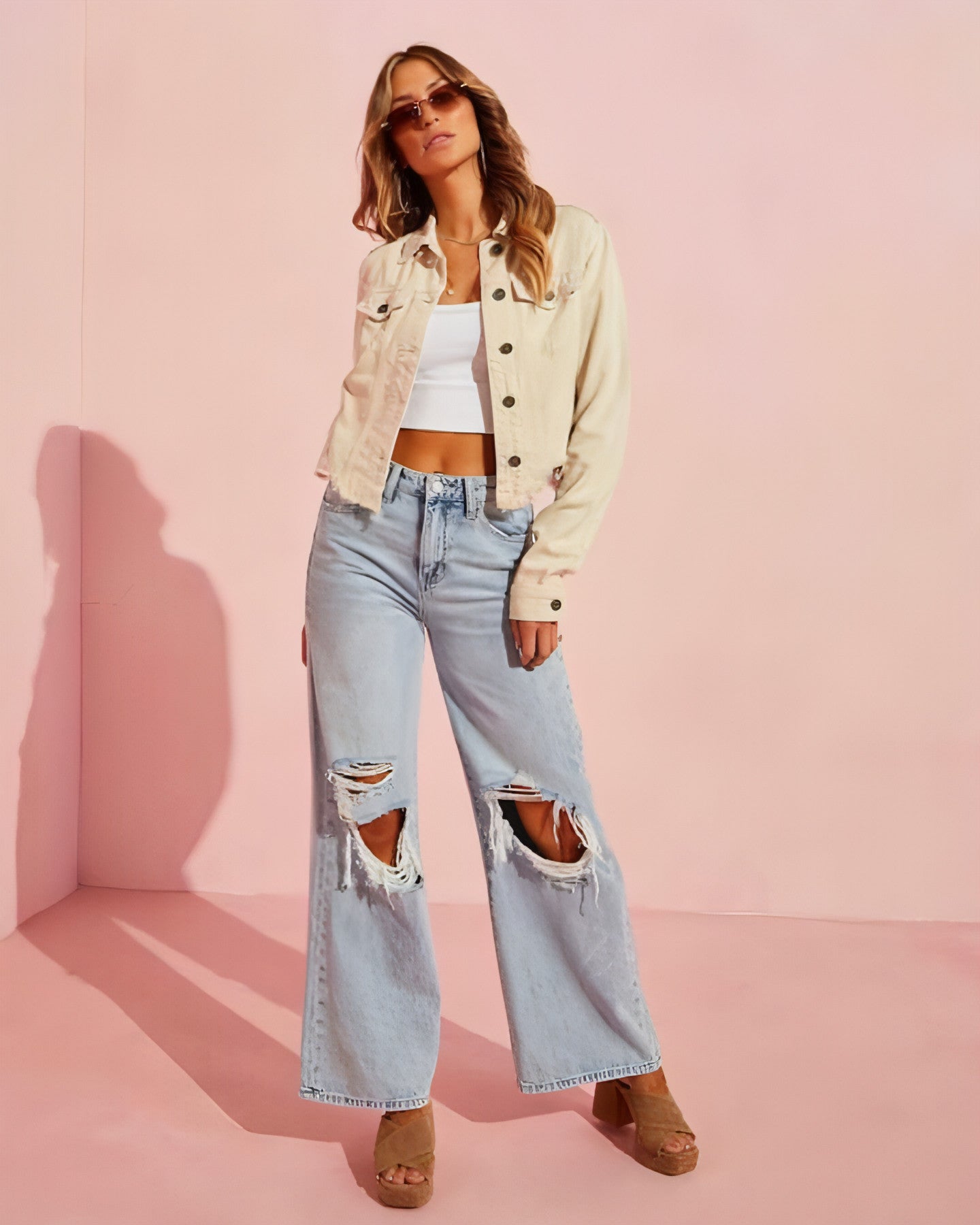 Ripped Slimming Jeans For Women - AllYearGoods