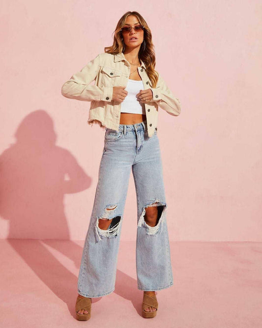 Ripped Slimming Jeans For Women - AllYearGoods