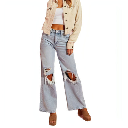 Ripped Slimming Jeans For Women - AllYearGoods