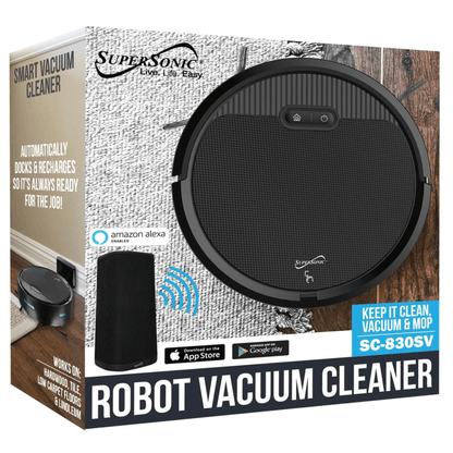 Supersonic Smart Robot Vacuum Sweep Cleaner with Gyroscope Technology - AllYearGoods
