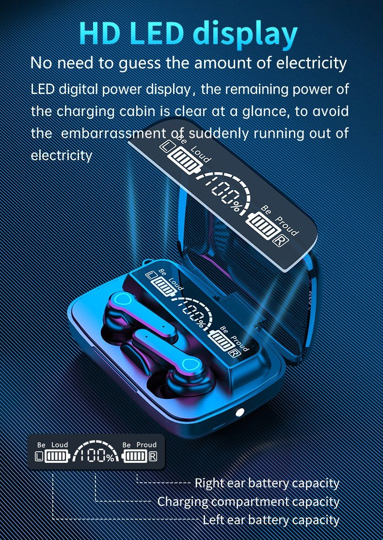 TWS Wireless Bluetooth 5.1 Earphones Touch Control Hands - free Earbud - AllYearGoods