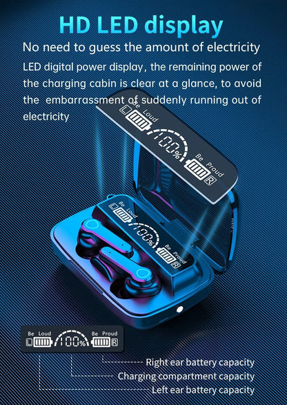 TWS Wireless Bluetooth 5.1 Earphones Touch Control Hands - free Earbud - AllYearGoods