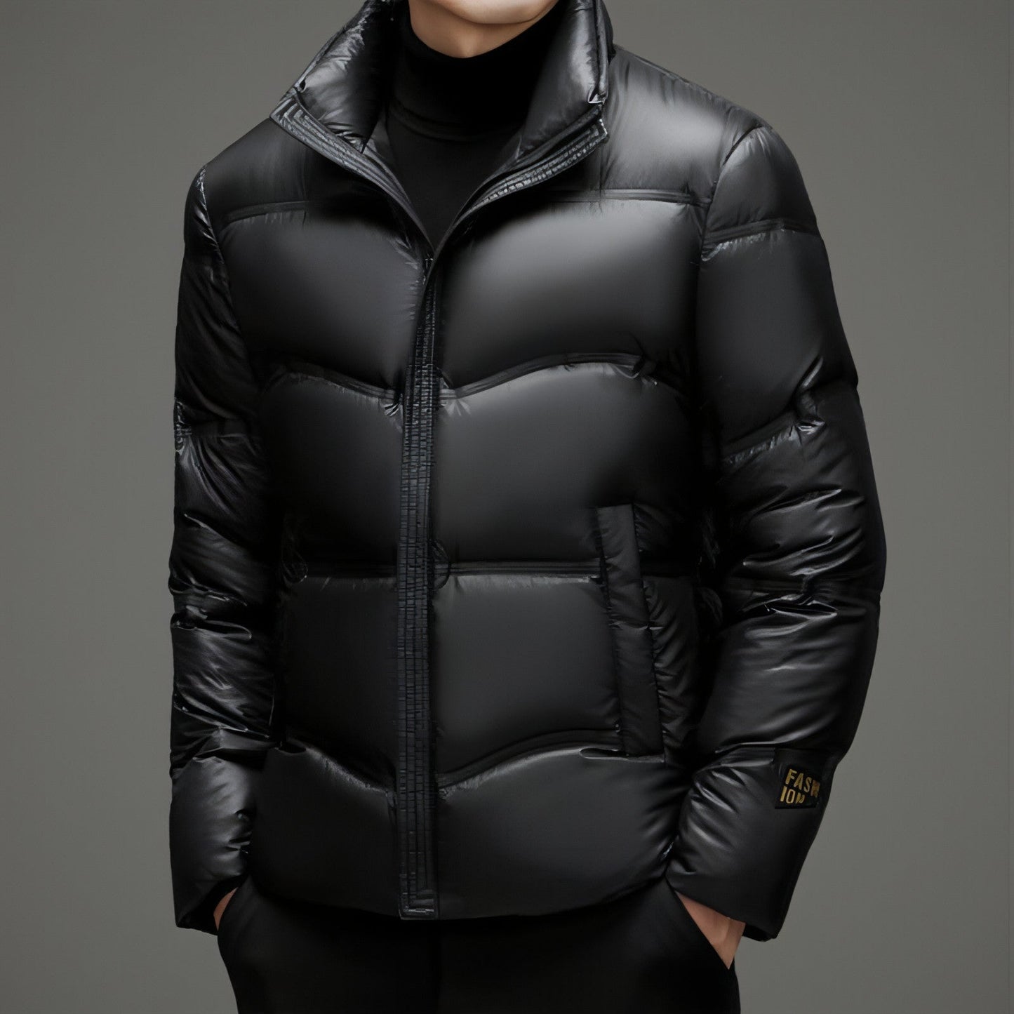 Winter Mid - old Men's Down Jacket Stand Collar Coat Thickened - AllYearGoods