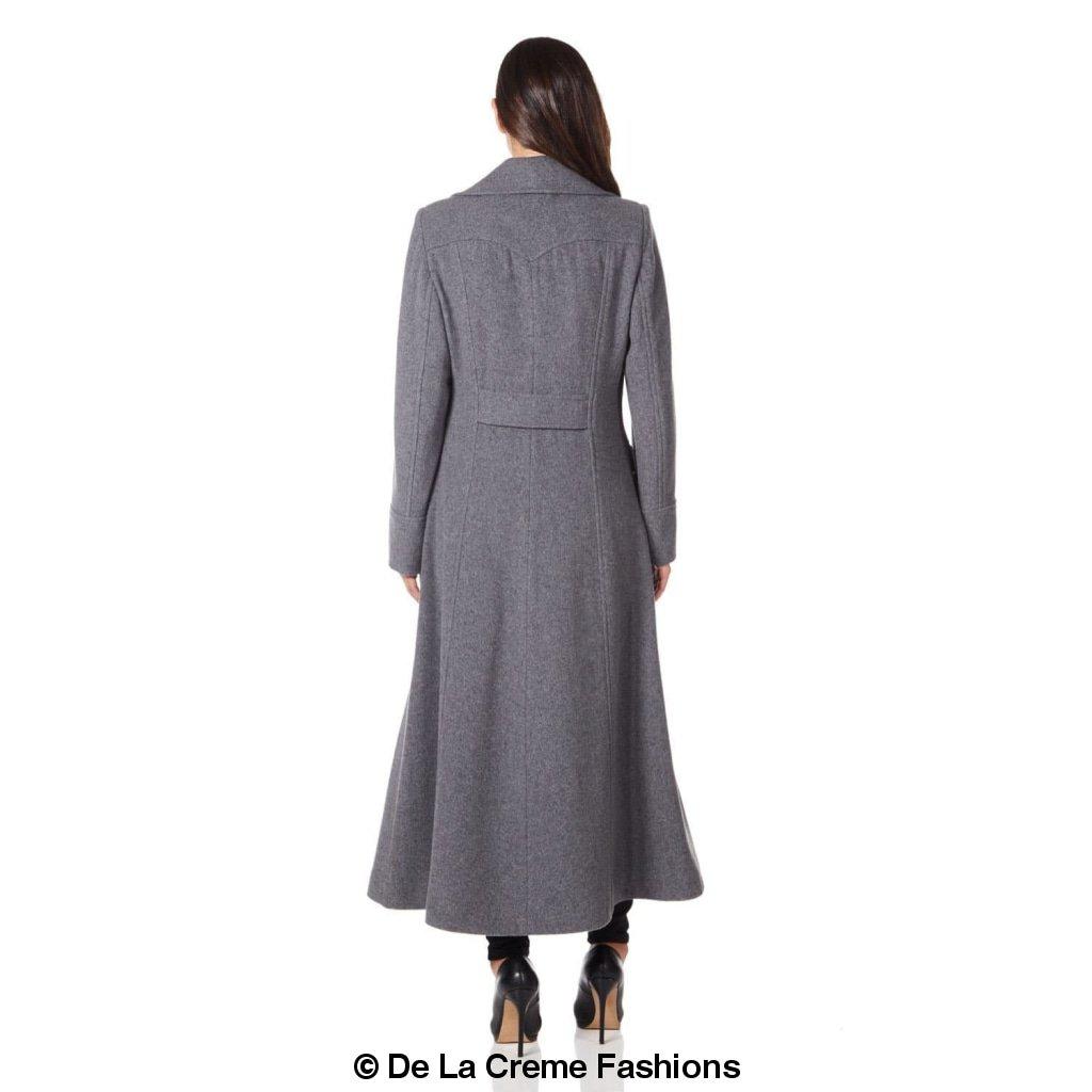 Wool Blend Double Breasted Maxi Coat (2004 - WOOL) - AllYearGoods