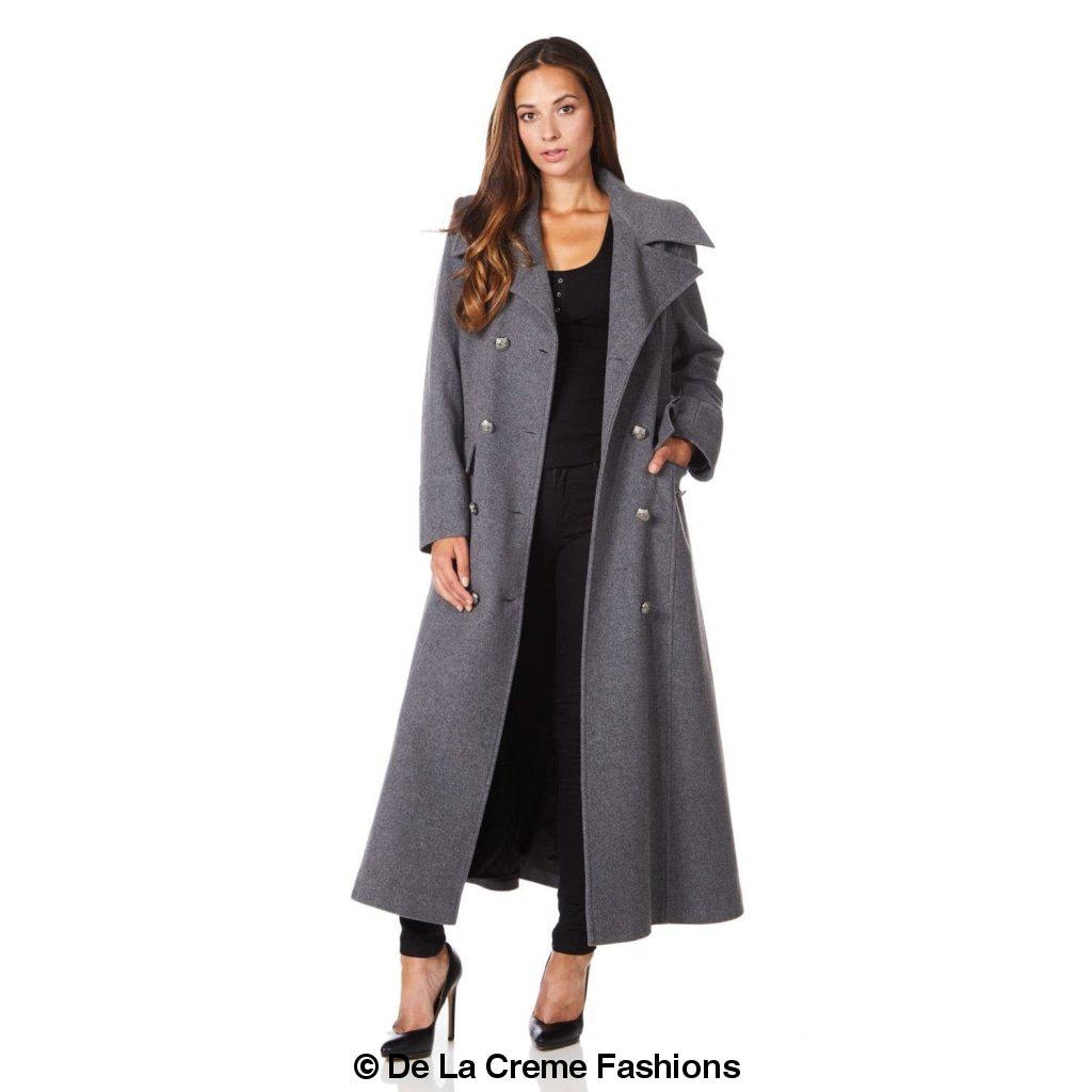 Wool Blend Double Breasted Maxi Coat (2004 - WOOL) - AllYearGoods