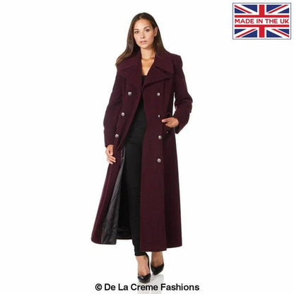 Wool Blend Double Breasted Maxi Coat (2004 - WOOL) - AllYearGoods
