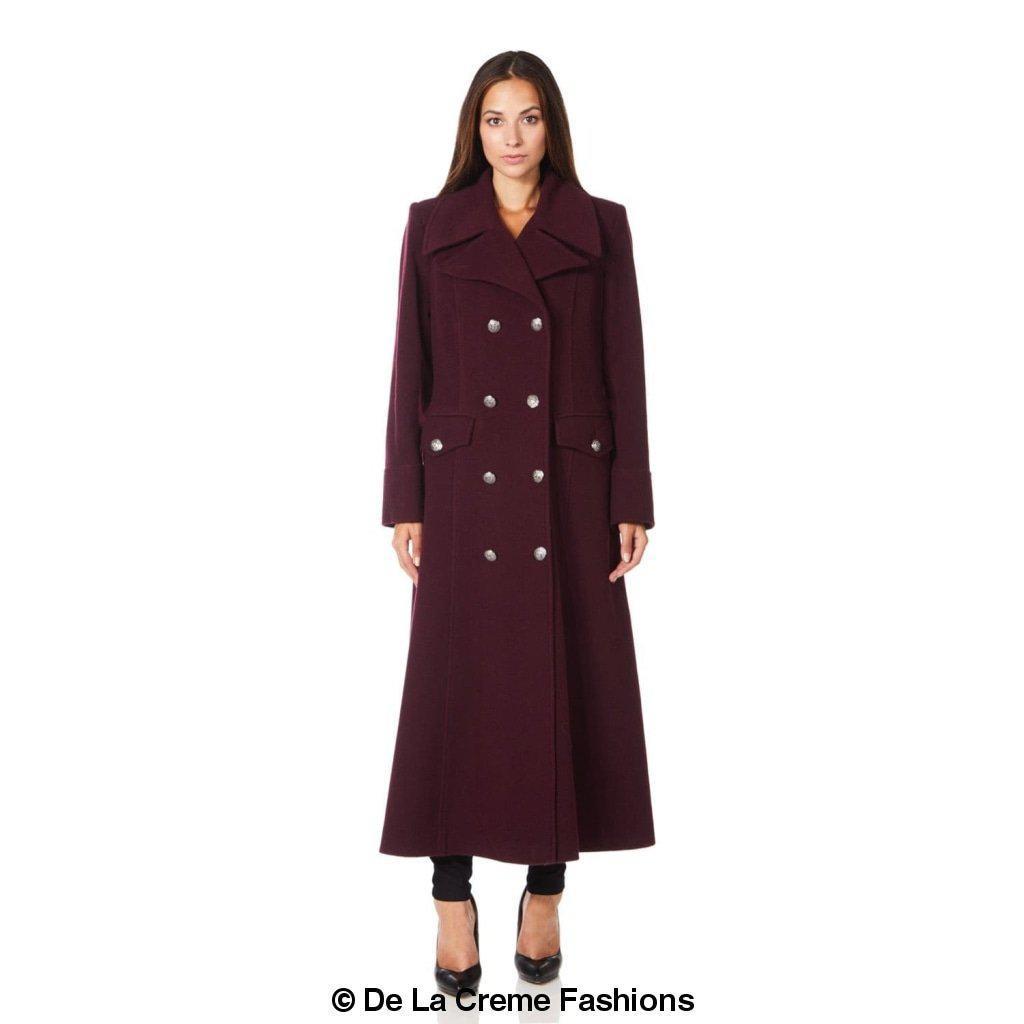 Wool Blend Double Breasted Maxi Coat (2004 - WOOL) - AllYearGoods