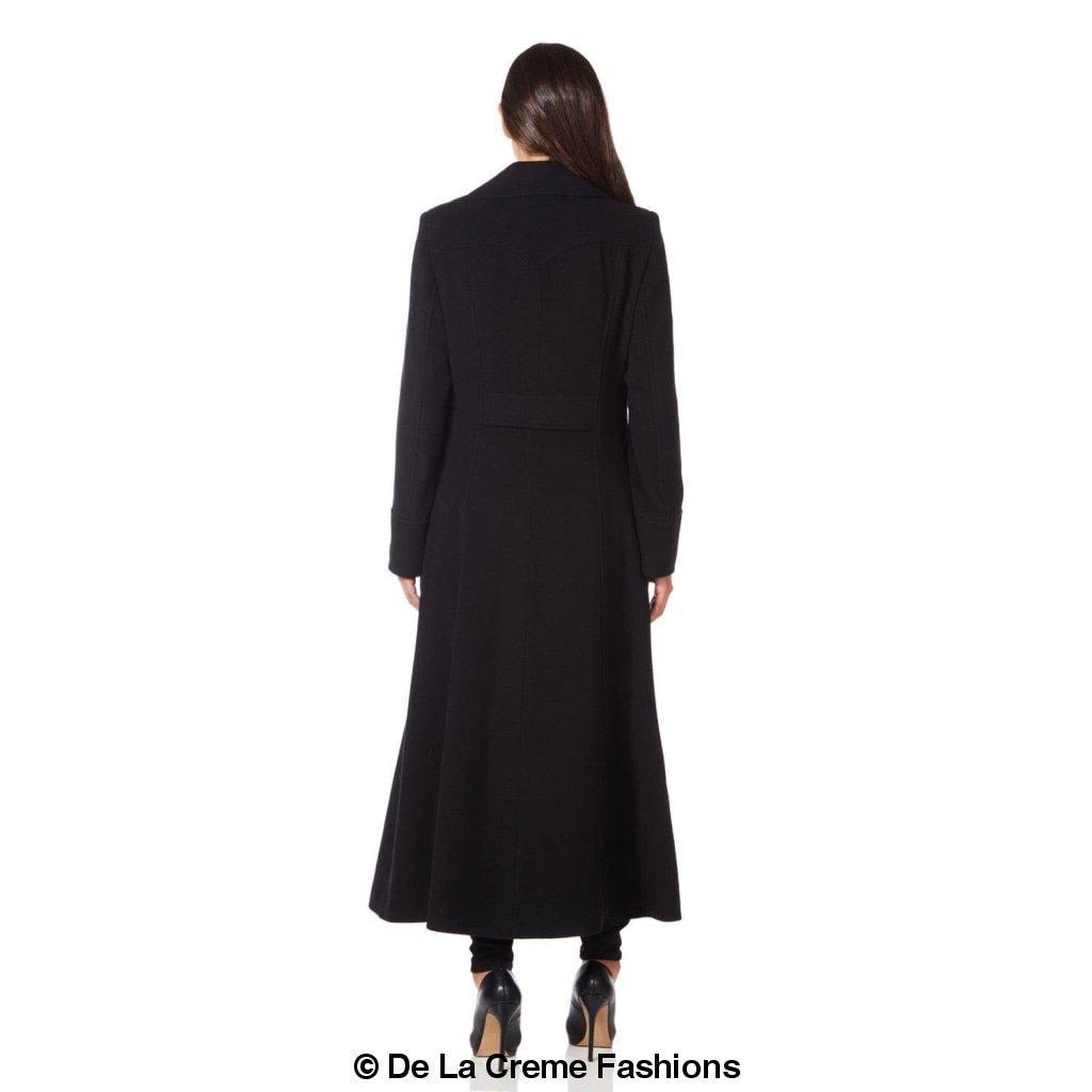 Wool Blend Double Breasted Maxi Coat (2004 - WOOL) - AllYearGoods