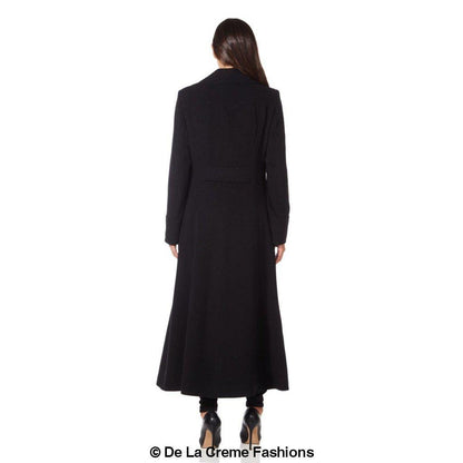 Wool Blend Double Breasted Maxi Coat (2004 - WOOL) - AllYearGoods
