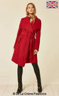 Wool Blend Large Lapel Duster Coat - AllYearGoods
