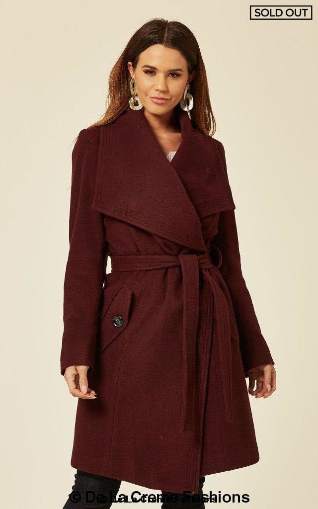 Wool Blend Large Lapel Duster Coat - AllYearGoods
