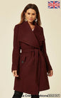Wool Blend Large Lapel Duster Coat - AllYearGoods